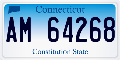 CT license plate AM64268