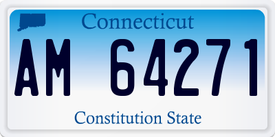 CT license plate AM64271