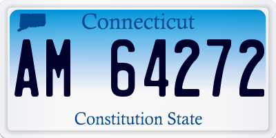 CT license plate AM64272
