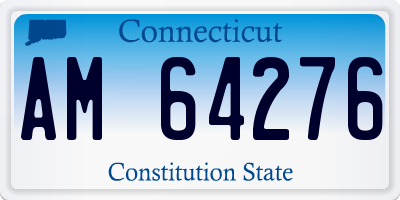 CT license plate AM64276