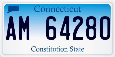 CT license plate AM64280