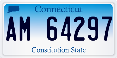 CT license plate AM64297