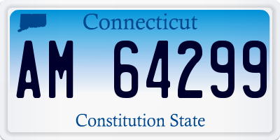 CT license plate AM64299