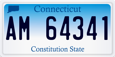 CT license plate AM64341