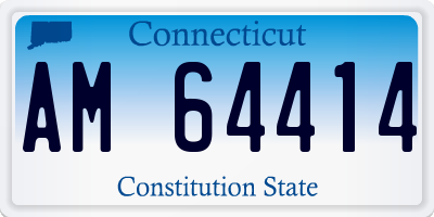 CT license plate AM64414