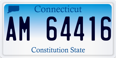 CT license plate AM64416