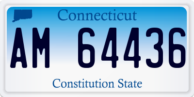 CT license plate AM64436