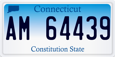CT license plate AM64439