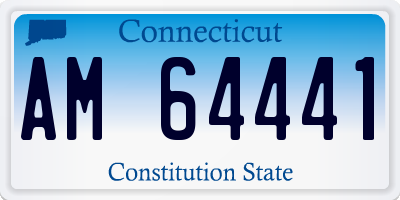 CT license plate AM64441