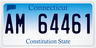 CT license plate AM64461