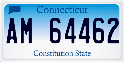 CT license plate AM64462