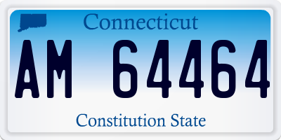 CT license plate AM64464