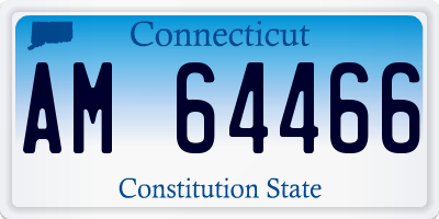 CT license plate AM64466