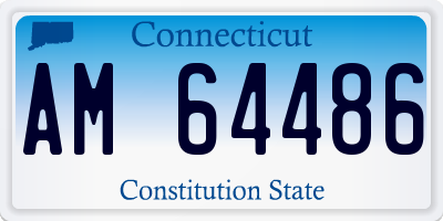CT license plate AM64486
