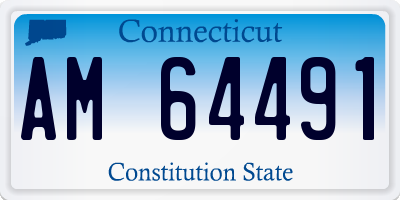 CT license plate AM64491