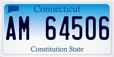 CT license plate AM64506