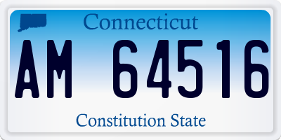 CT license plate AM64516