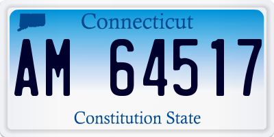 CT license plate AM64517