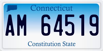 CT license plate AM64519
