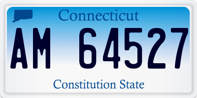 CT license plate AM64527