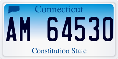 CT license plate AM64530