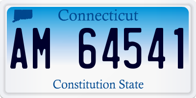 CT license plate AM64541