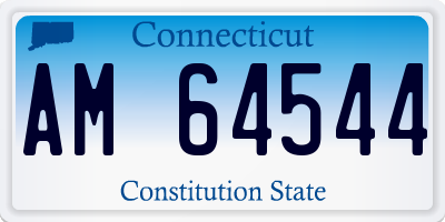 CT license plate AM64544