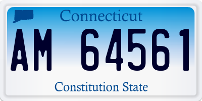 CT license plate AM64561
