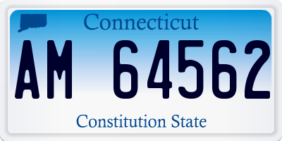 CT license plate AM64562