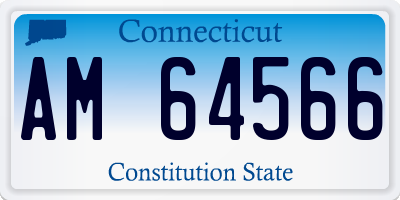 CT license plate AM64566