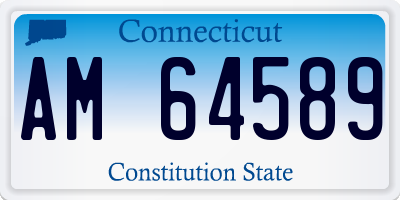 CT license plate AM64589