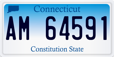 CT license plate AM64591