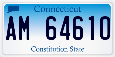 CT license plate AM64610