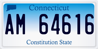 CT license plate AM64616