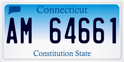 CT license plate AM64661