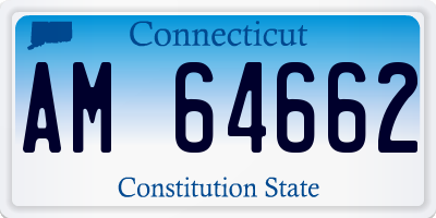 CT license plate AM64662