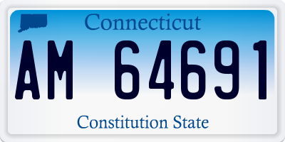 CT license plate AM64691