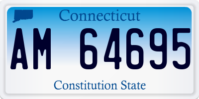 CT license plate AM64695