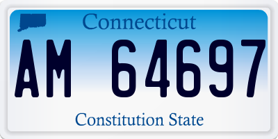 CT license plate AM64697