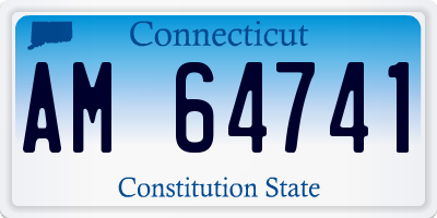 CT license plate AM64741