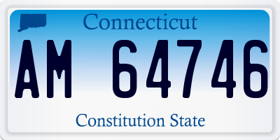 CT license plate AM64746