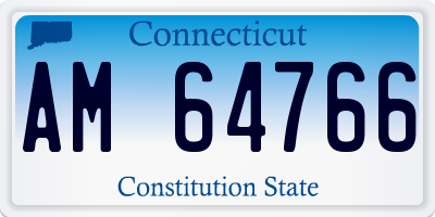 CT license plate AM64766
