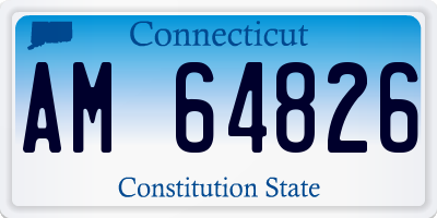 CT license plate AM64826