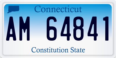 CT license plate AM64841