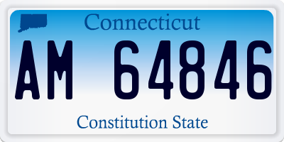 CT license plate AM64846