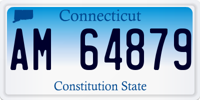 CT license plate AM64879