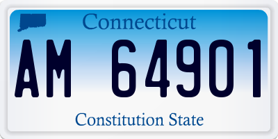 CT license plate AM64901