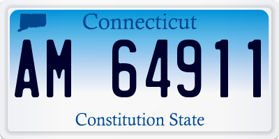 CT license plate AM64911