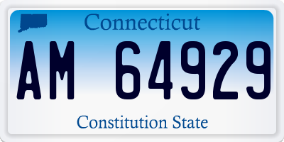 CT license plate AM64929