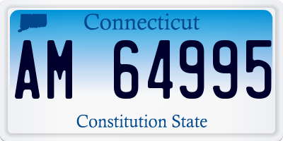 CT license plate AM64995